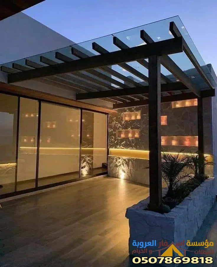 توريد وتركيب مظلات اللكسان الشفافة (الزجاج) في مدينة جدة