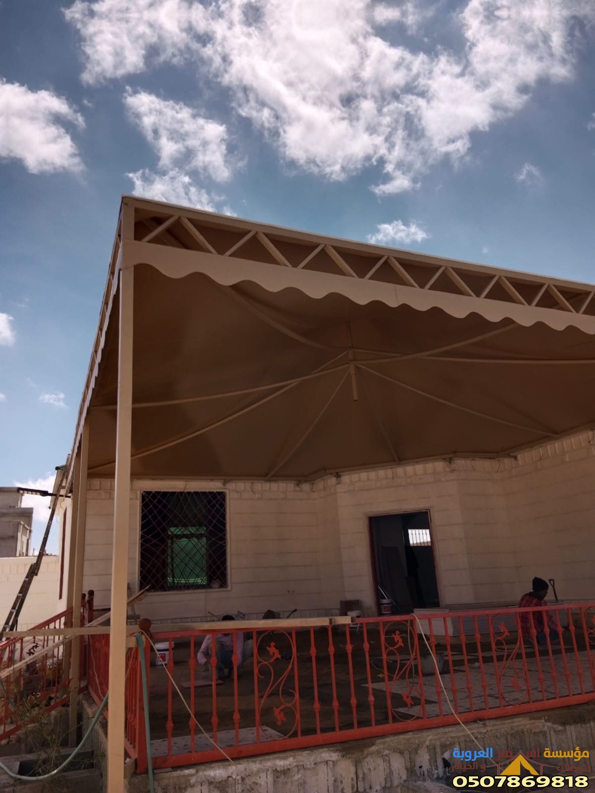 مظلات حدائق منزلية بتصاميم حديثة في المدينة المنورة 