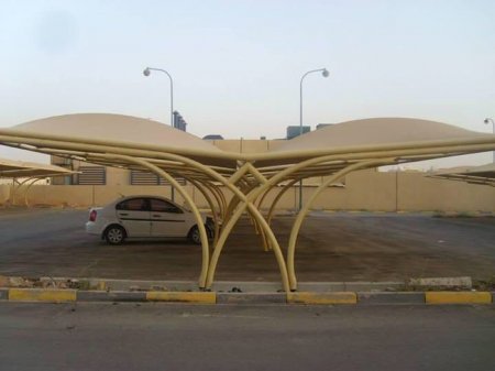 تركيب وتصميم أفضل أنواع مظلات السيارات للمواقف الخاصة والشركات المدينة المنورة