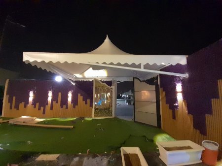نركيب مظلات في بدر المدينة المنورة