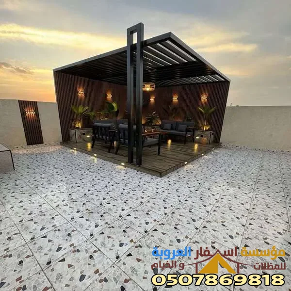 تصميم برجولات حديد – الأنواع والأسعار وأفضل الأفكار والتصاميم في المدينة المنورة