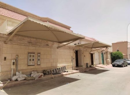مظلات معلقة للسيارات والحدائق بالمدينة المنورة